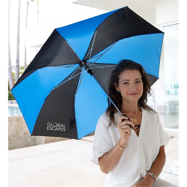 Automatic-opening umbrella that measures 15" when folded. Available in 30 attractive... from ASI 89955 StrombergBrand / Stromberg Brand Stromberg