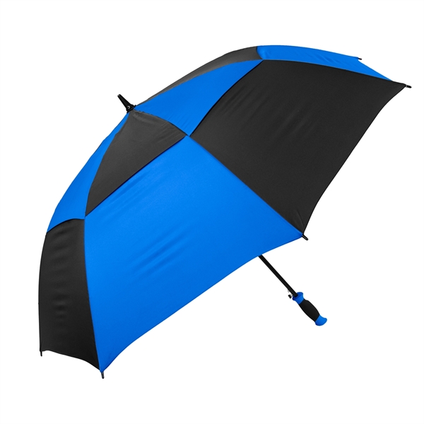 Checkerboard pattern automatic opening golf umbrella with 62" arc and all... from ASI 89955 StrombergBrand / Stromberg Brand Stromberg