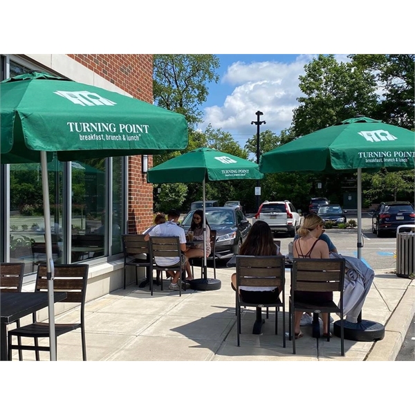 Commercial quality patio umbrella with 7' vented canopy arc.... from ASI 89955 StrombergBrand / Stromberg Brand