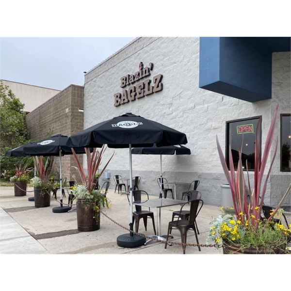 Commercial quality patio umbrella with 7' vented canopy arc.... from ASI 89955 StrombergBrand / Stromberg Brand