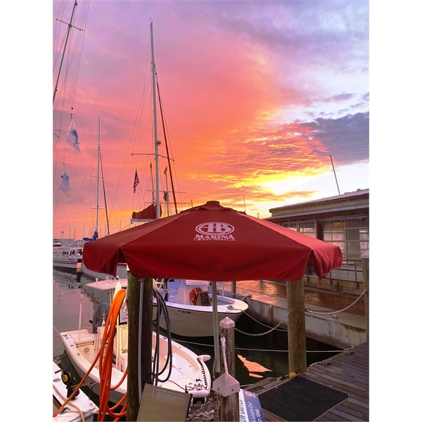 Commercial quality patio umbrella with 7' vented canopy arc.... from ASI 89955 StrombergBrand / Stromberg Brand