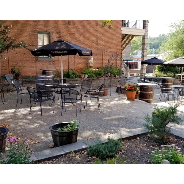 Commercial quality patio umbrella with 7' vented canopy arc.... from ASI 89955 StrombergBrand / Stromberg Brand