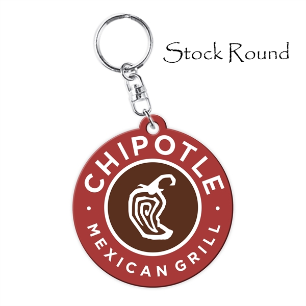 Customizable die-cut keychains made of plastic with high-gloss laminated finish.... from ASI 90807 Tekweld