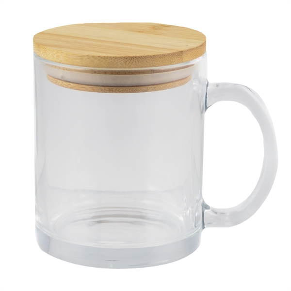 11-ounce mug with a bamboo lid.... from ASI 57653 Gold Bond