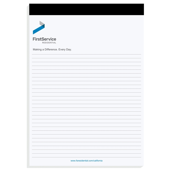 Legal pad with 30 imprinted perforated sheets, 8 1/4" x 11... from ASI 50873 Drum-Line / Drum-line Inc