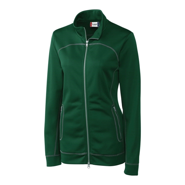 Women's jacket with a full-zip, brushed fleece interior, moisture-wicking performance, and... from ASI 47965 Cutter & Buck