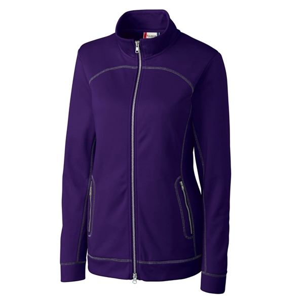 Women's jacket with a full-zip, brushed fleece interior, moisture-wicking performance, and... from ASI 47965 Cutter & Buck