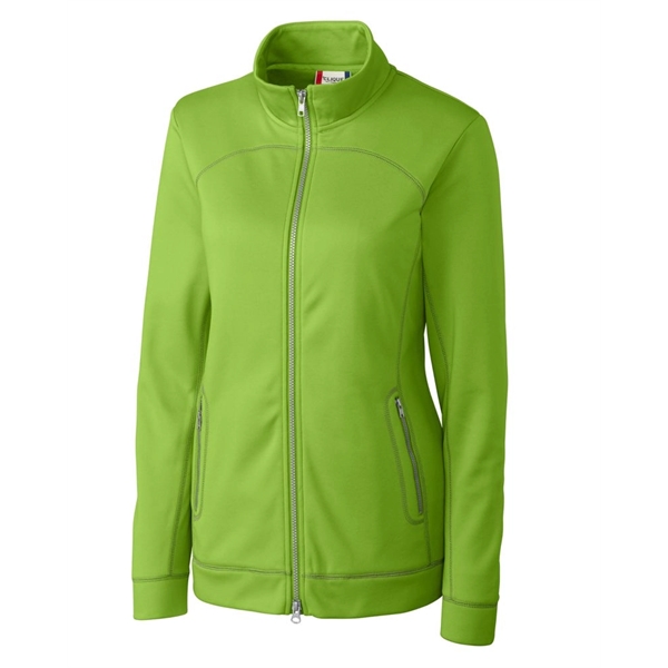 Women's jacket with a full-zip, brushed fleece interior, moisture-wicking performance, and... from ASI 47965 Cutter & Buck
