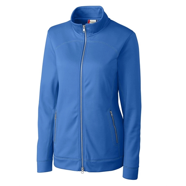 Women's jacket with a full-zip, brushed fleece interior, moisture-wicking performance, and... from ASI 47965 Cutter & Buck
