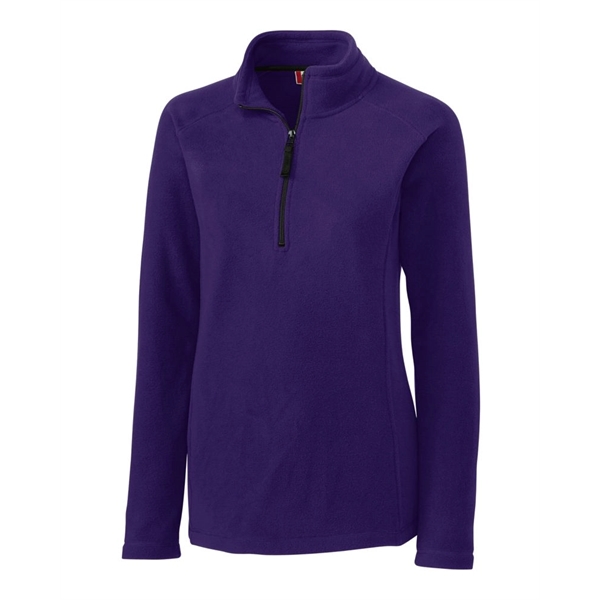 Women's jacket with a half-zip, self-fabric mock neck, two pockets, and... from ASI 47965 Cutter & Buck