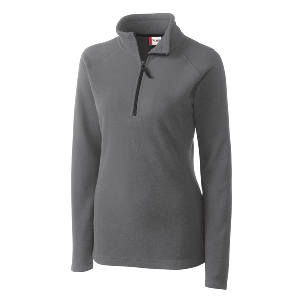 Women's jacket with a half-zip, self-fabric mock neck, two pockets, and... from ASI 47965 Cutter & Buck