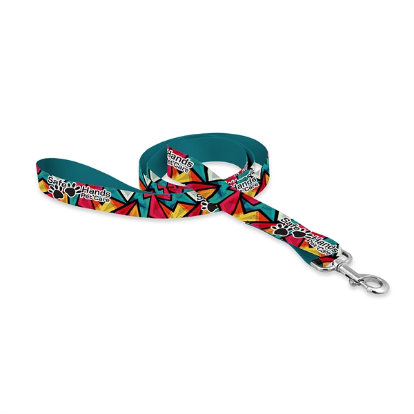 Sublimated polyester dog leash with 60" length and a heavy-duty clip.... from ASI 90807 Tekweld