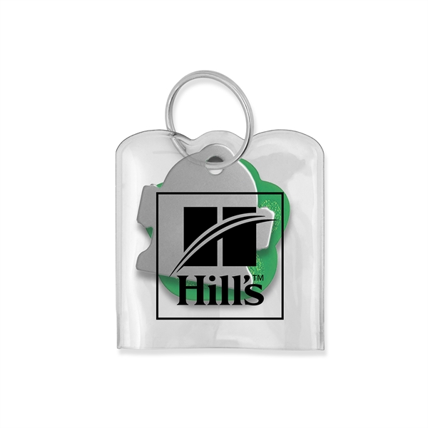 1 5/8" x 1 3/4" clear PVC pet tag silencer.... from ASI 90807 Tekweld