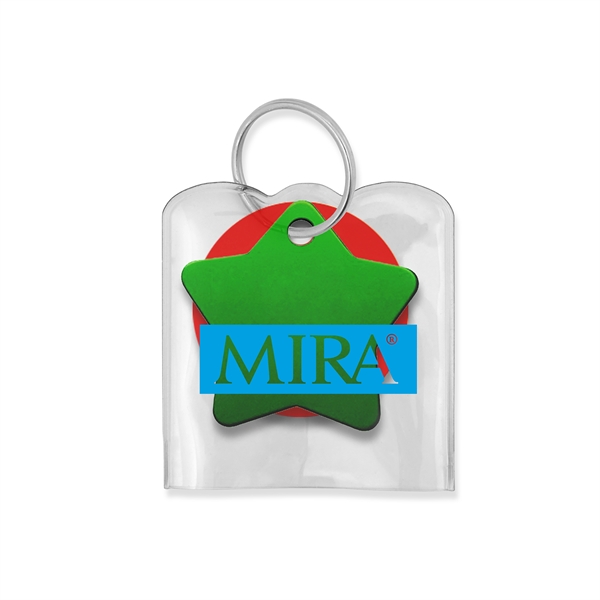 1 5/8" x 1 3/4" clear PVC pet tag silencer.... from ASI 90807 Tekweld