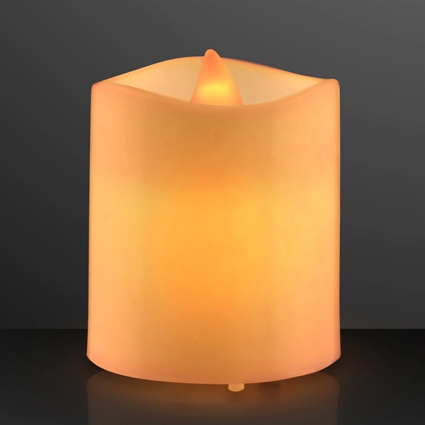 LED Mini Pillar Candles, Tall Tealights; Blank and Imprint Pricing... from ASI 34194 ALightPromos