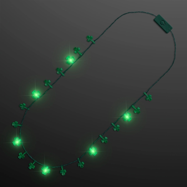 LED Shamrock String Lights Necklace; Blank Pricing... from ASI 34194 ALightPromos