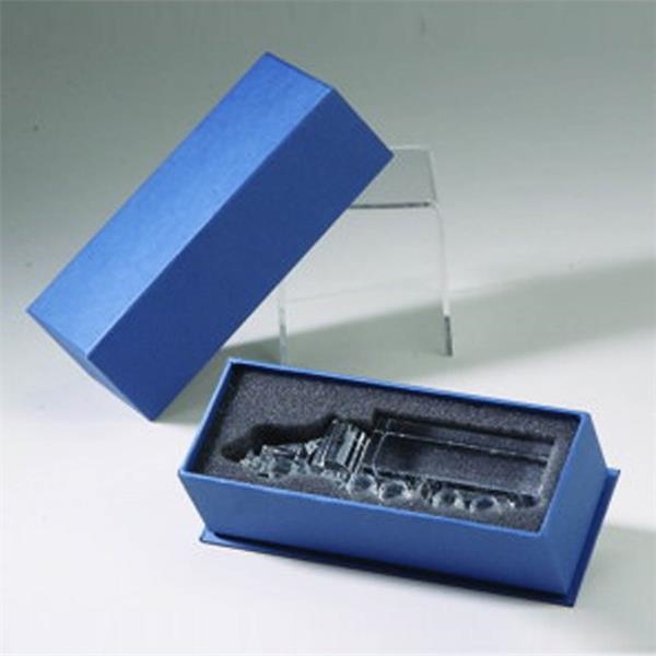 Truck optical crystal award- Optictal crystal 18 wheeler truck shaped award.... from ASI 41511 Brainchild USA Inc / BrainChild Gift Club