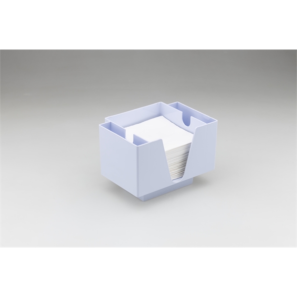 7.6" x 5.5" x 5.4" plastic caddy for 5.25" square napkins... from ASI 62677 iline PROMO (The Innovative Line) / iline PROMO (The Innovative Line)