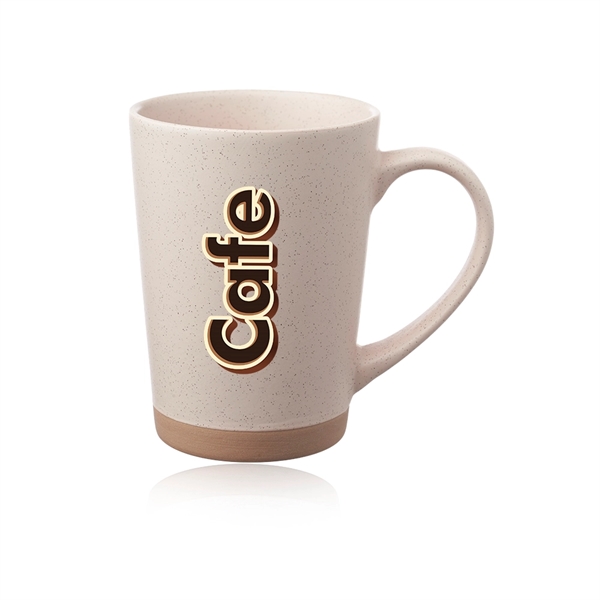 16 oz. ceramic mug with matte exterior, speckle accents and comfort... from ASI 39552 BEL Promo