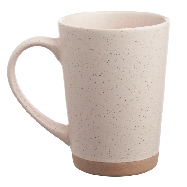 16 oz. ceramic mug with matte exterior, speckle accents and comfort... from ASI 39552 BEL Promo