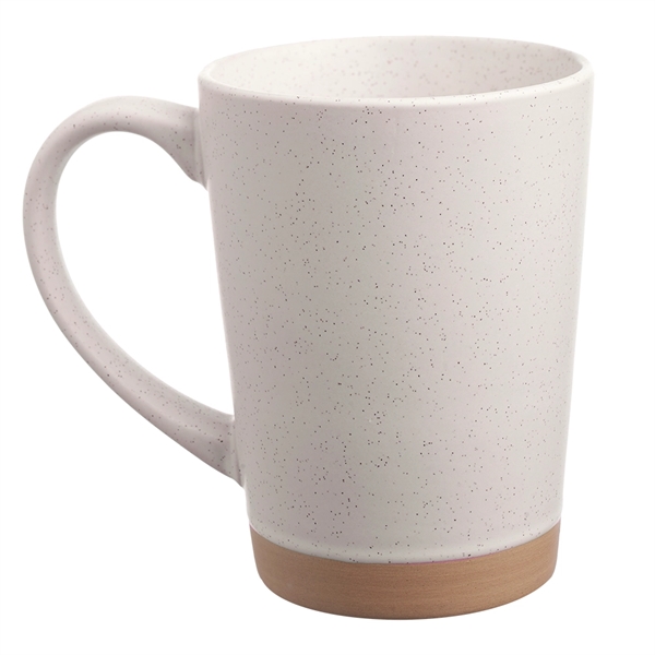 16 oz. ceramic mug with matte exterior, speckle accents and comfort... from ASI 39552 BEL Promo