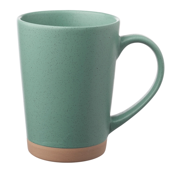 16 oz. ceramic mug with matte exterior, speckle accents and comfort... from ASI 39552 BEL Promo