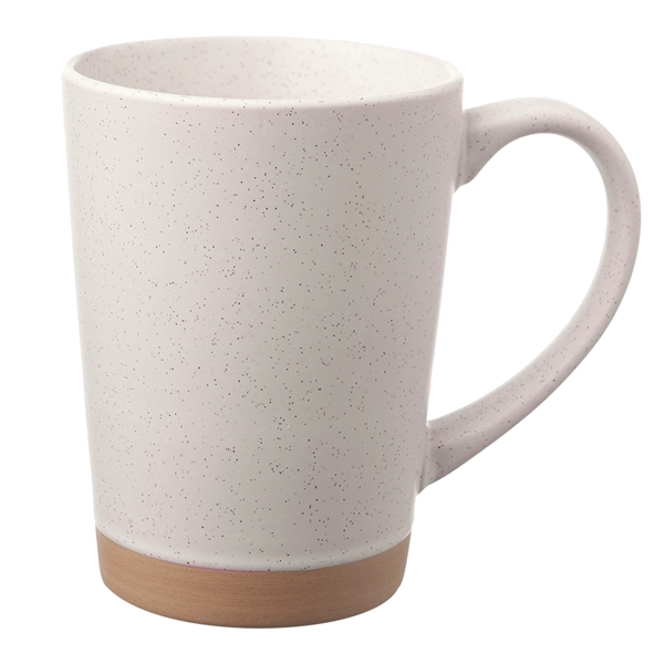 16 oz. ceramic mug with matte exterior, speckle accents and comfort... from ASI 39552 BEL Promo