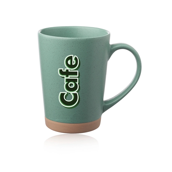 16 oz. ceramic mug with matte exterior, speckle accents and comfort... from ASI 39552 BEL Promo