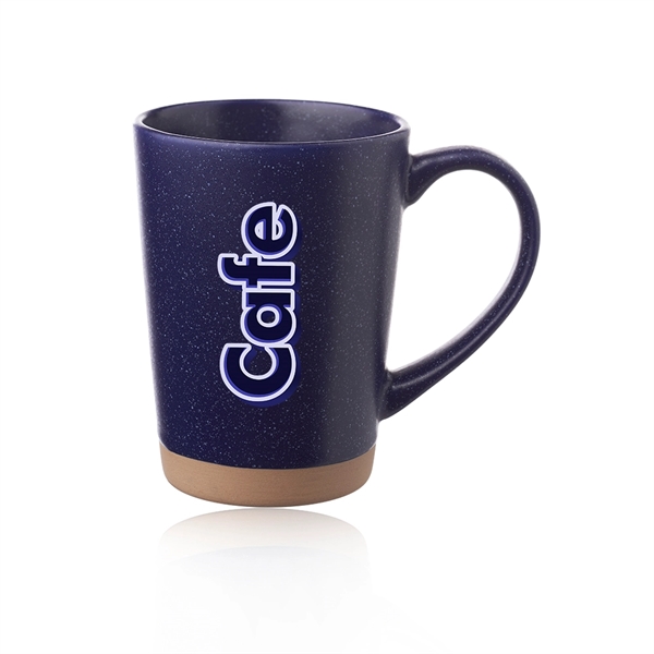 16 oz. ceramic mug with matte exterior, speckle accents and comfort... from ASI 39552 BEL Promo