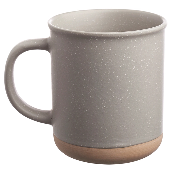 13.5 oz. ceramic coffee mug with matte exterior, speckle accents and... from ASI 39552 BEL Promo