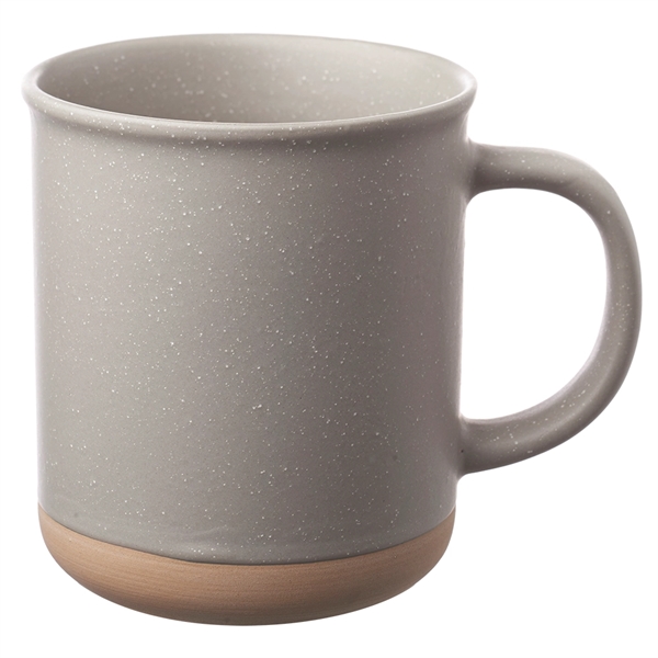 13.5 oz. ceramic coffee mug with matte exterior, speckle accents and... from ASI 39552 BEL Promo