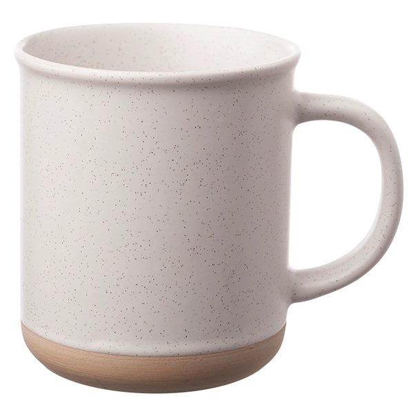 13.5 oz. ceramic coffee mug with matte exterior, speckle accents and... from ASI 39552 BEL Promo