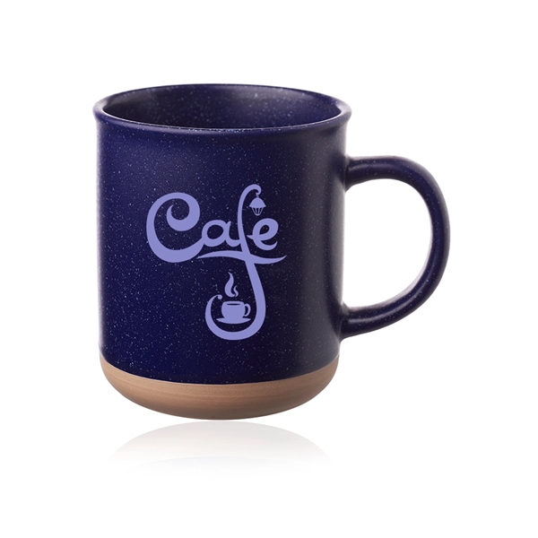 13.5 oz. ceramic coffee mug with matte exterior, speckle accents and... from ASI 39552 BEL Promo