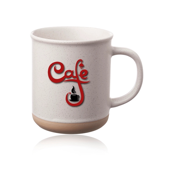 13.5 oz. ceramic coffee mug with matte exterior, speckle accents and... from ASI 39552 BEL Promo