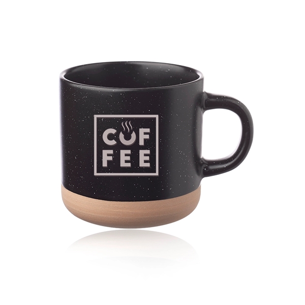 11 oz. ceramic coffee mug with matter exterior, speckle accents and... from ASI 39552 BEL Promo