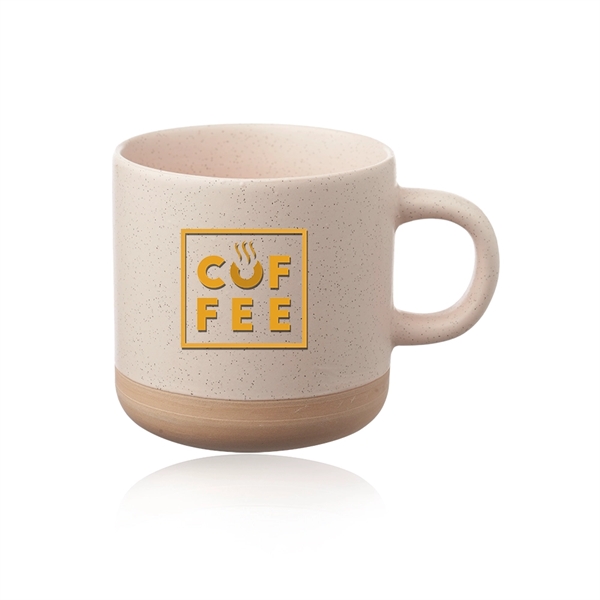 11 oz. ceramic coffee mug with matter exterior, speckle accents and... from ASI 39552 BEL Promo