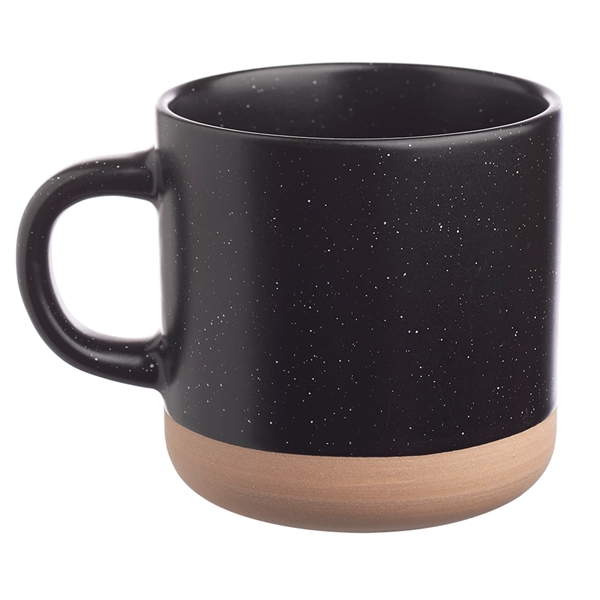 11 oz. ceramic coffee mug with matter exterior, speckle accents and... from ASI 39552 BEL Promo