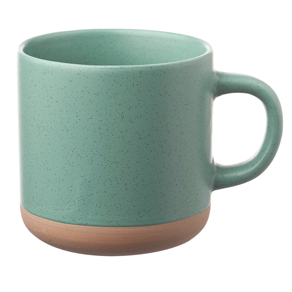 11 oz. ceramic coffee mug with matter exterior, speckle accents and... from ASI 39552 BEL Promo