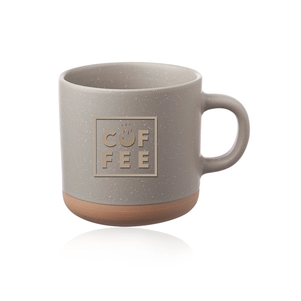 11 oz. ceramic coffee mug with matter exterior, speckle accents and... from ASI 39552 BEL Promo