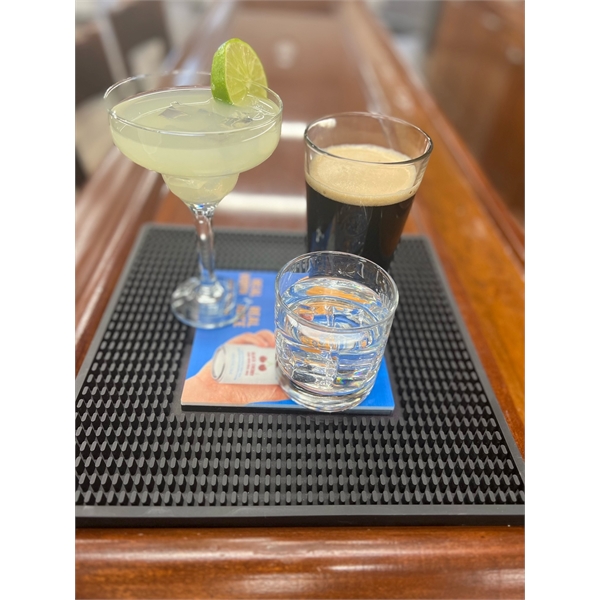 12" x 12" x 1.5cm silicone bar service mat.... from ASI 62677 iline PROMO (The Innovative Line) / iline (The Innovative Line)