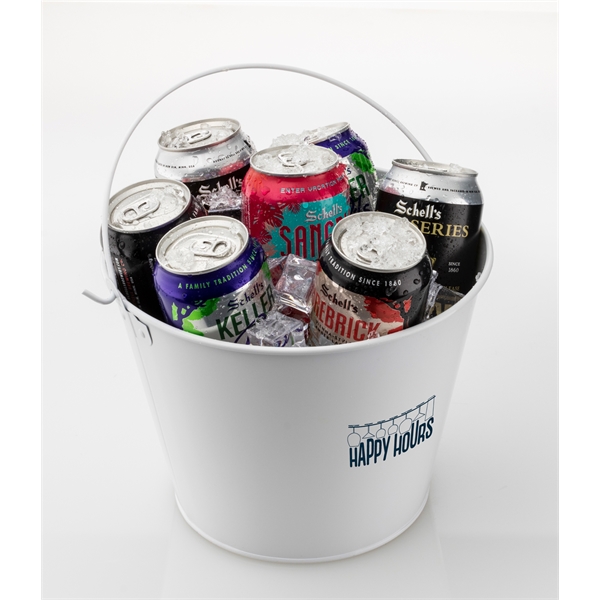 9.25" x 6.5" x 7.25" galvanized metal five-quart ice bucket with... from ASI 62677 iline PROMO (The Innovative Line)