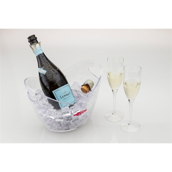 Four liter ice bucket made of clear acrylic.... from ASI 62677 iline PROMO (The Innovative Line)