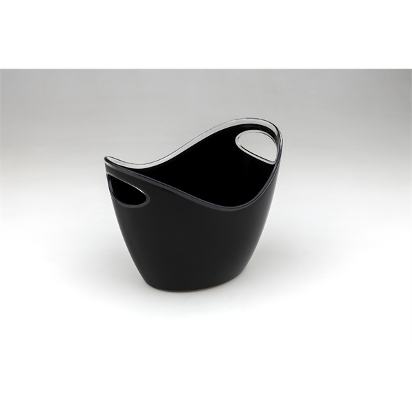 Four liter ice bucket made of black acrylic.... from ASI 62677 iline PROMO (The Innovative Line)