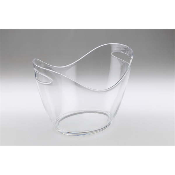 Eight liter ice bucket made of clear acrylic.... from ASI 62677 iline PROMO (The Innovative Line)