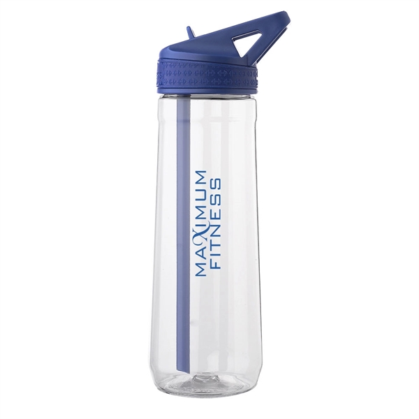 30 oz. single wall plastic water bottle with sip straw, wide... from ASI 39552 BEL Promo