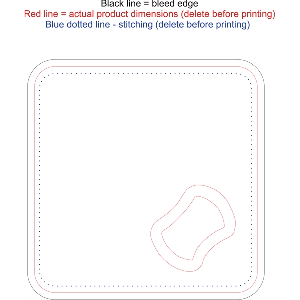 Custom Sublimated 4" x 4" Square Burlap Bottle Opener. Bright and... from ASI 62635 Inno-Vative Solutions Grp LTD