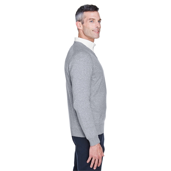 Devon & Jones men's V-neck sweater made from 100% airspun cotton.... from ASI 34063 alphabroder