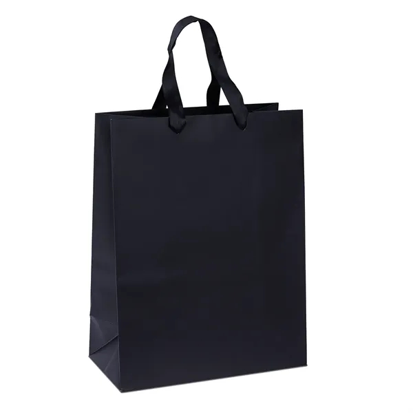 Matte Eurotote made with matte-laminated paper and ribbon handles measure 3/4"W... from ASI 37940 Bag Makers Inc