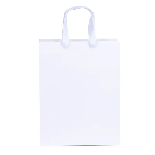 Matte Eurotote made with matte-laminated paper and ribbon handles measure 3/4"W... from ASI 37940 Bag Makers Inc