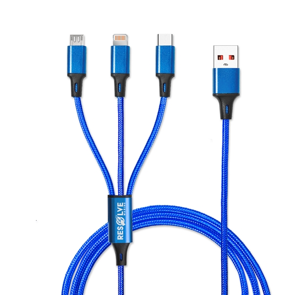 USB to 3 separated cables with Micro USB tip, Lightning tip... from ASI 90154 Sunjoy Group Inc